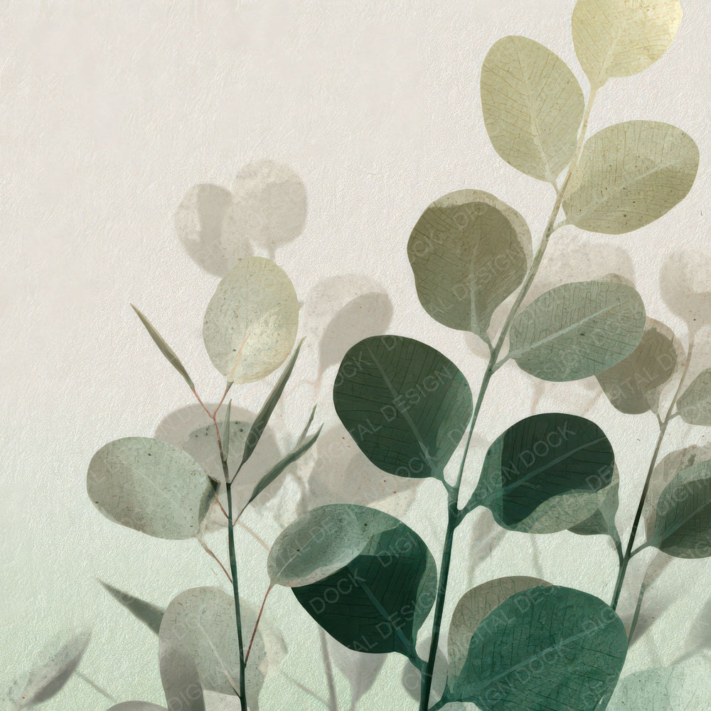 Botanical Leaf Shadow Light Digital Paper Pack (DDD012325)