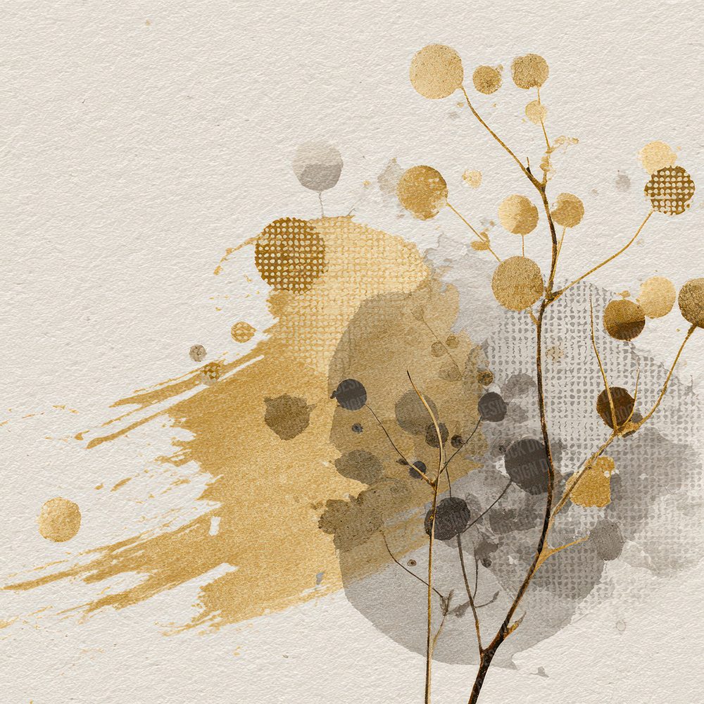 Brush Gold Stem Digital Paper Pack (DDD000722)