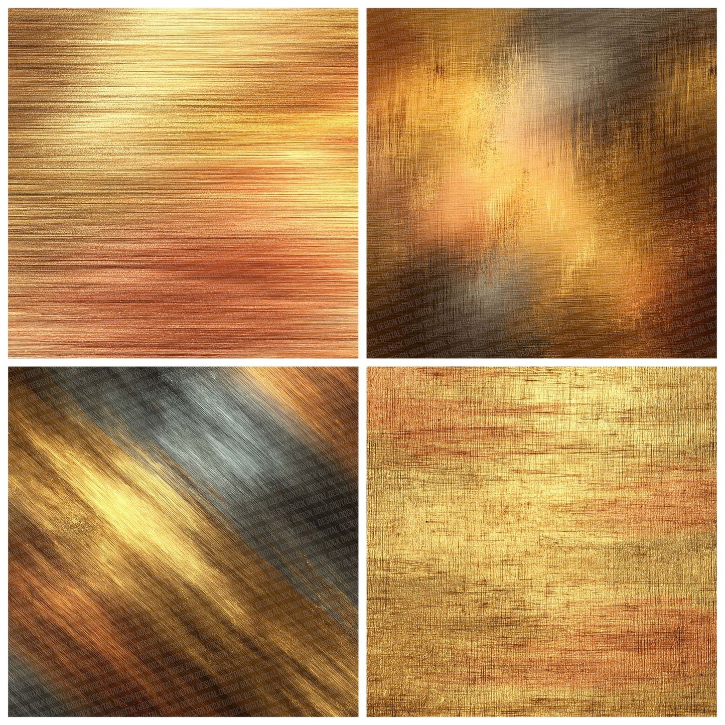 Brushed Gold Abstract Digital Paper Pack (DDD000723)