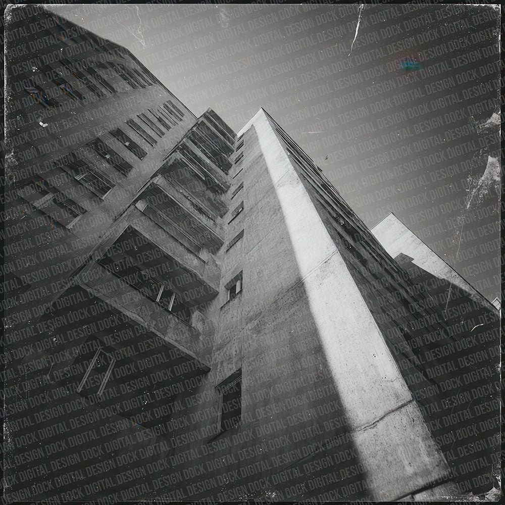 Brutalist Block Damaged Photo Digital Paper Pack (DDD000725)