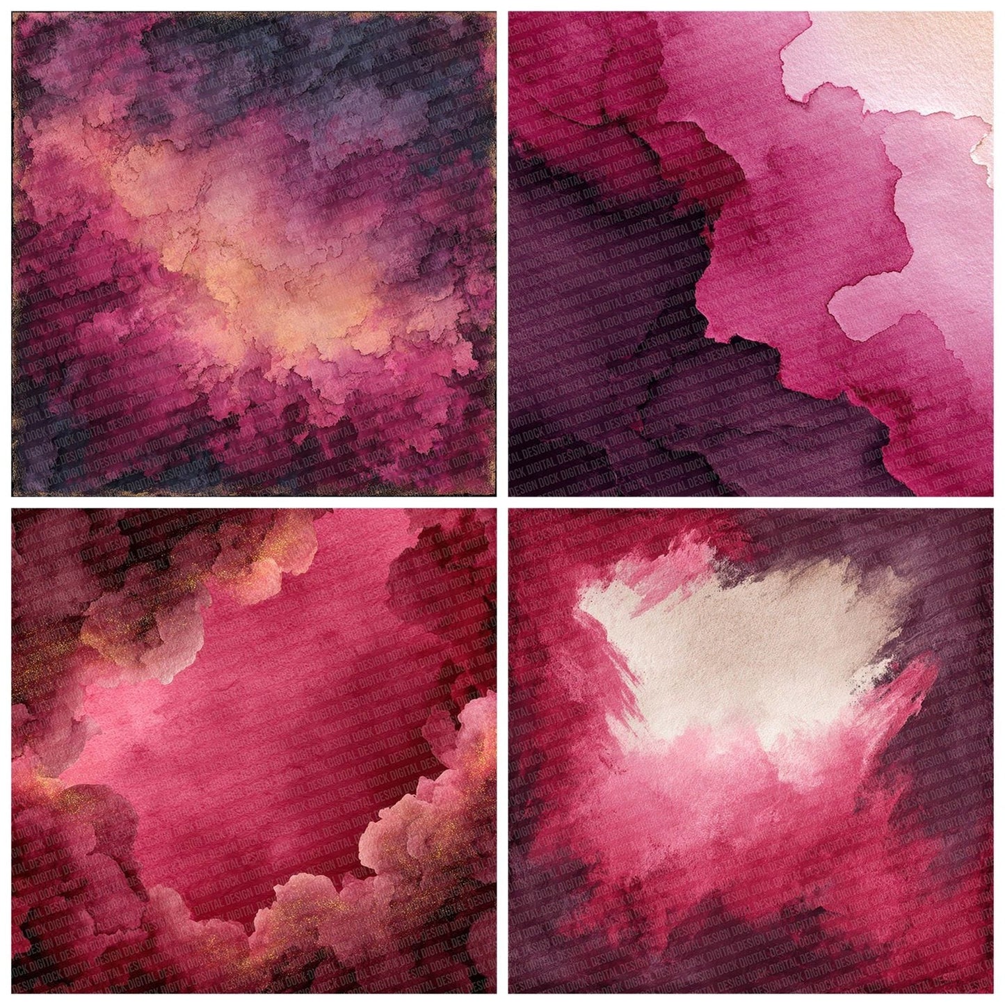 Burgundy Plum Drag Digital Paper Pack (DDD000738)