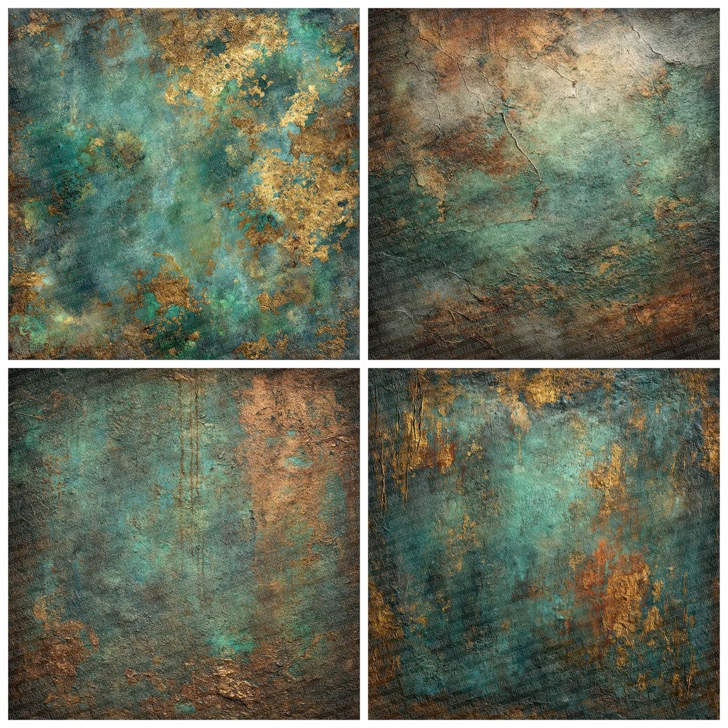 Burnished Bronze Patina Digital Paper Pack (DDD000748)