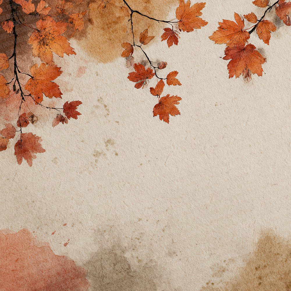 Burnt Autumn Leaf Script Digital Paper Pack (DDD000749)