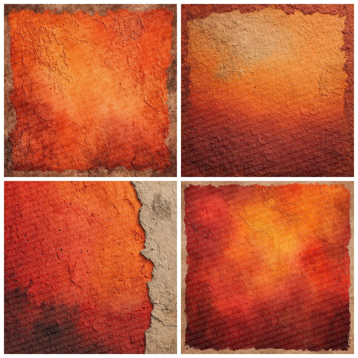 Burnt Terra Flow Digital Paper Pack (DDD000753)