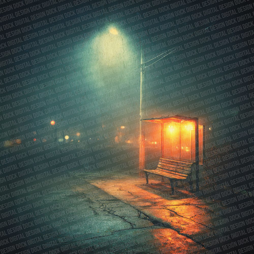 Bus Stop Mistlight Digital Paper Pack (DDD000322)