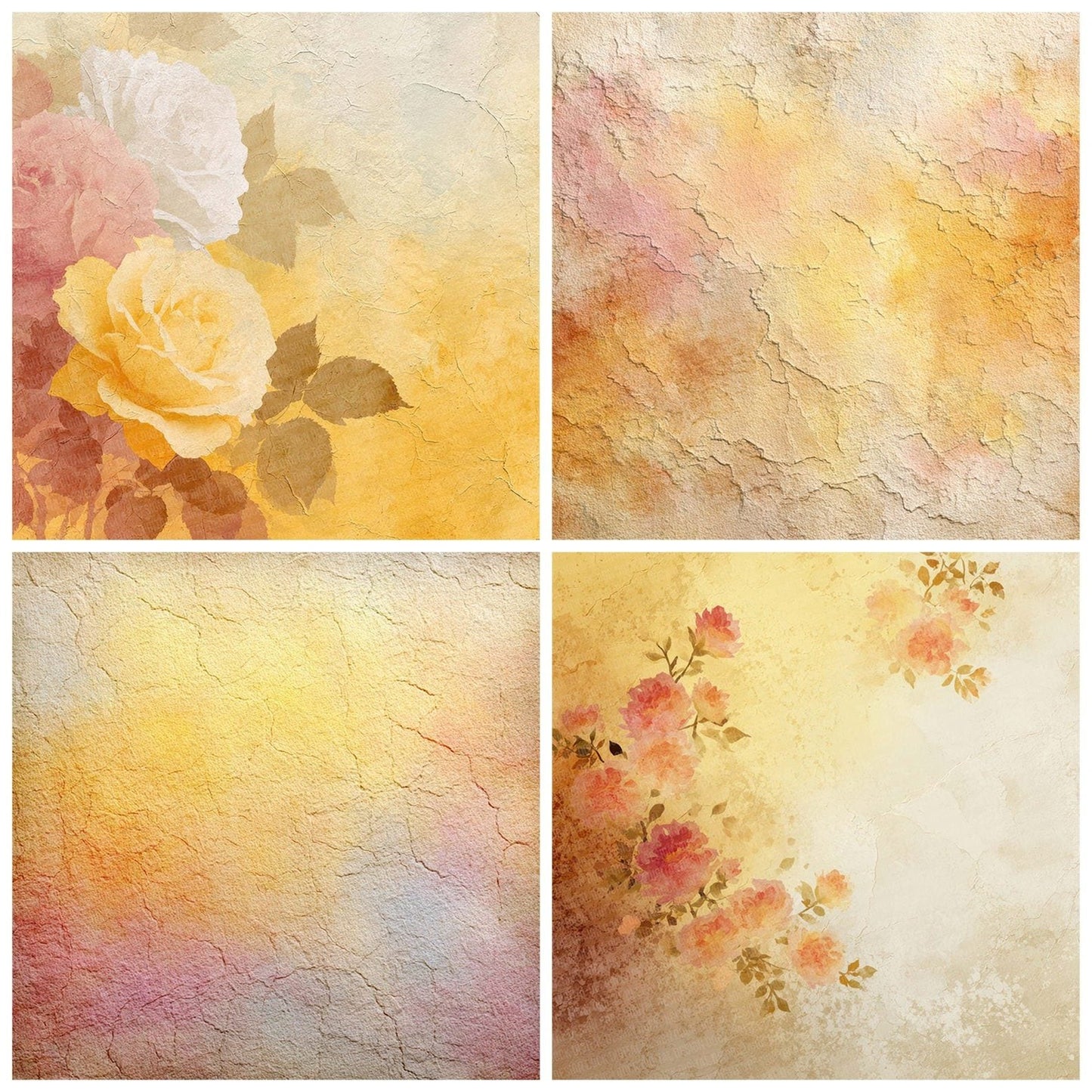 Butter Ivory Bloom Digital Paper Pack (DDD000756)