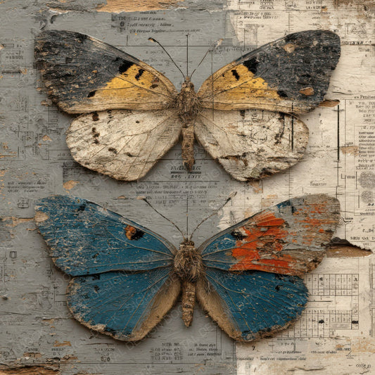Butterfly Archive Layers Digital Paper Pack (DDD007969)