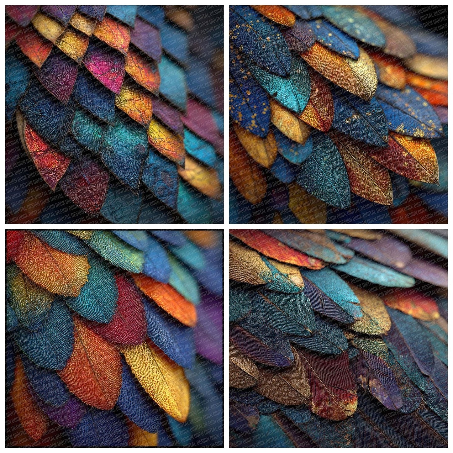 Butterfly Scale Glow Digital Paper Pack (DDD000764)