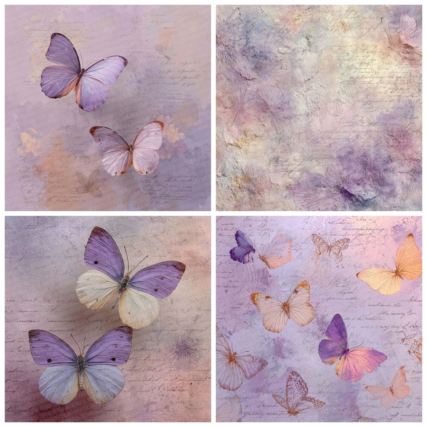 Butterfly Wing Study Wash Digital Paper Pack (DDD000765)