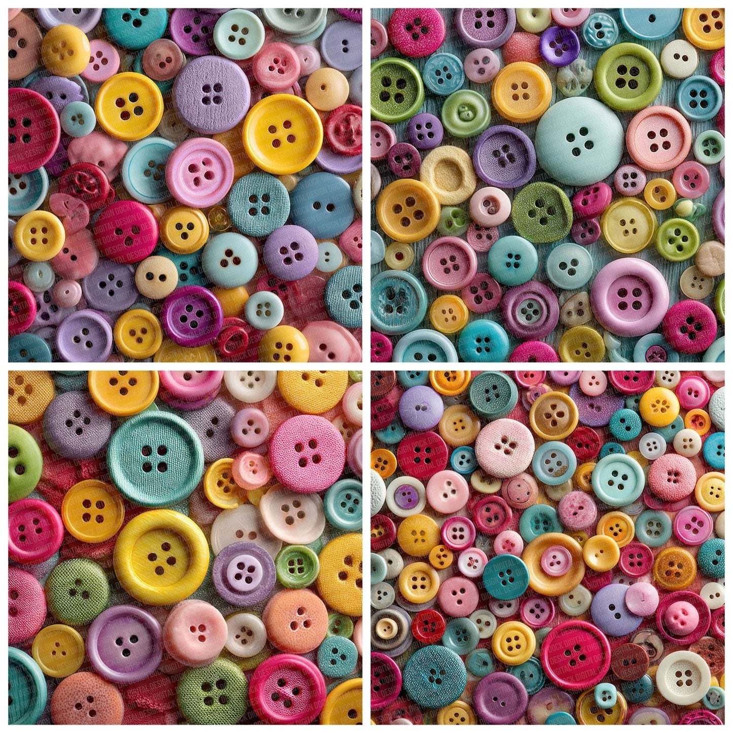 Button Mix Texture Digital Paper Pack (DDD000766)