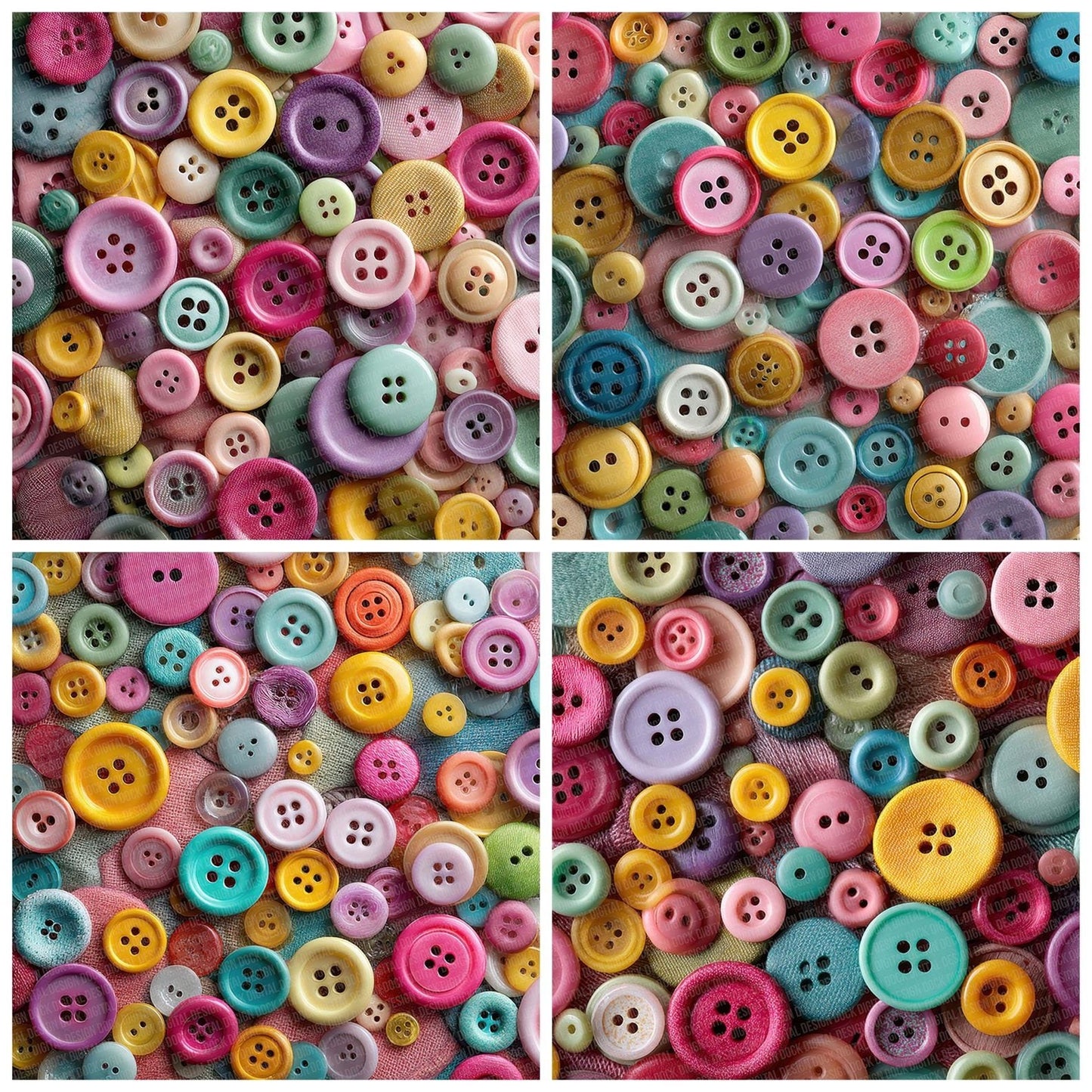 Button Mix Texture Digital Paper Pack (DDD000766)