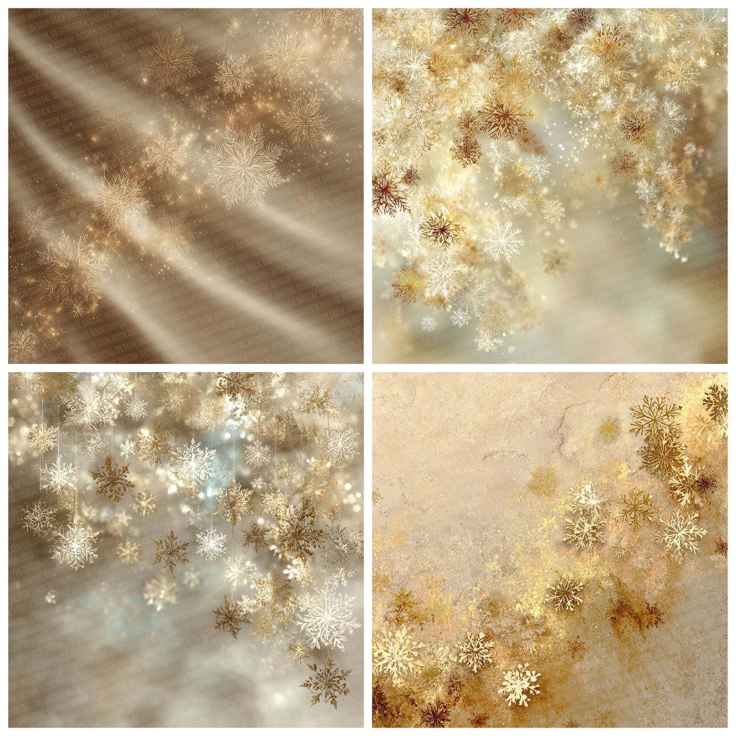Candle Glow Christmas Background Digital Paper Pack (DDD000781)