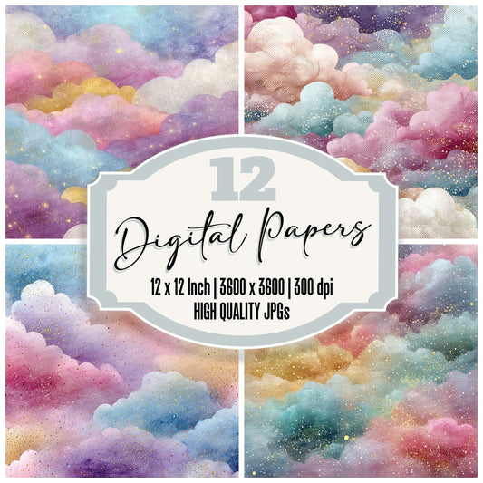Candy Floss Dots Digital Paper Pack (DDD000787)