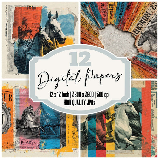 Carnival Poster Mix Digital Paper Pack (DDD000801)