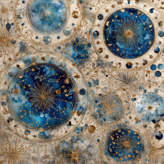 Celestial Parchment Glow Digital Paper Pack (DDD007625)