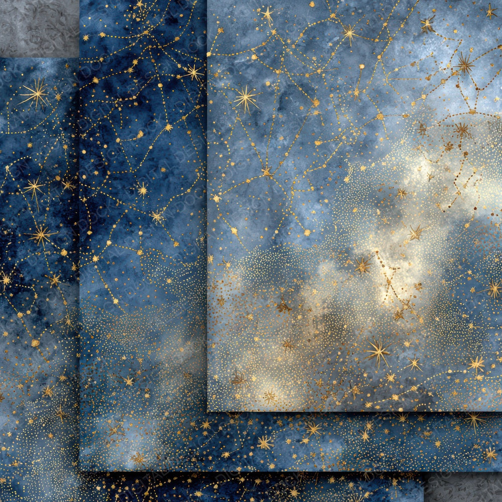 Celestial Parchment Glow Digital Paper Pack (DDD007625)