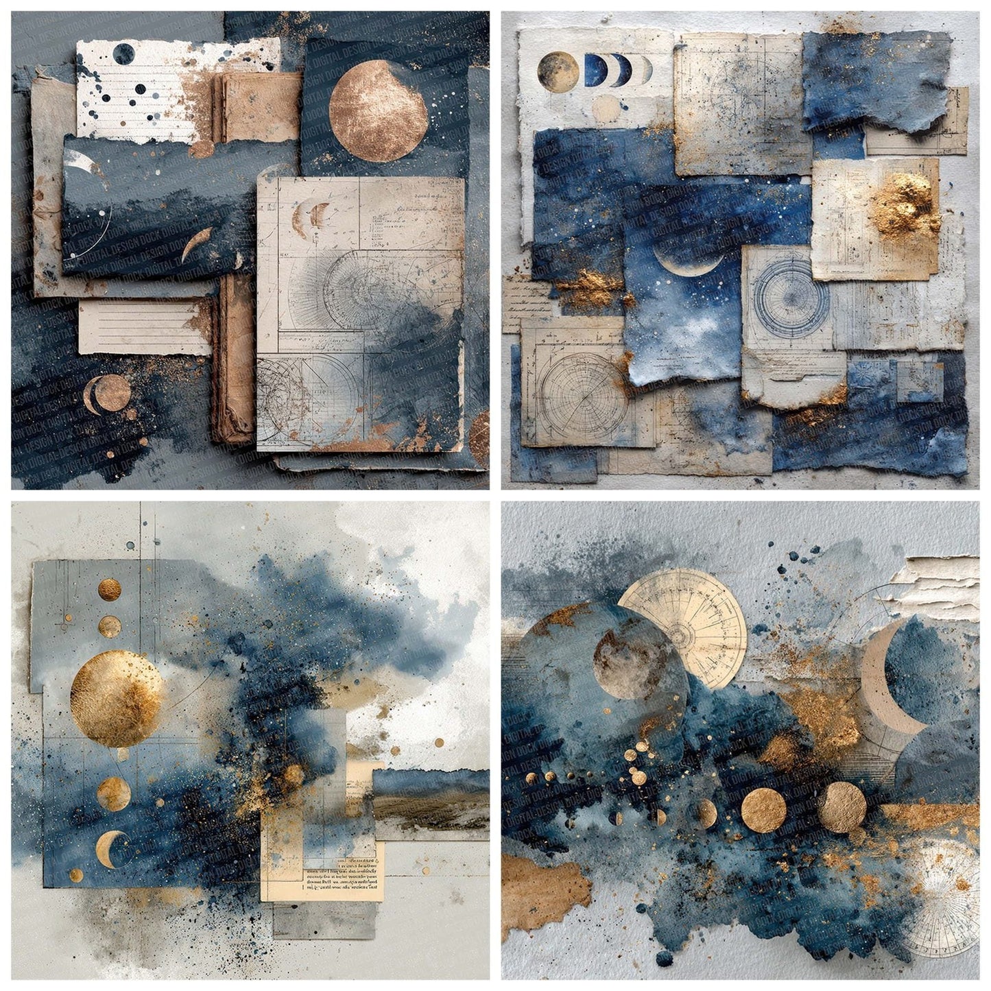 Celestial Scrap Layer Digital Paper Pack (DDD000827)