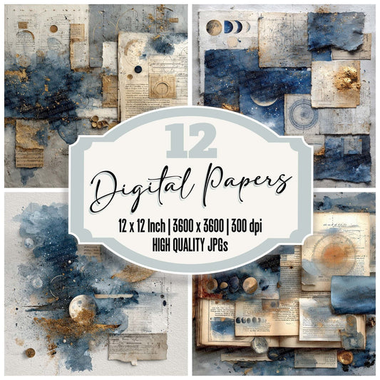 Celestial Scrap Layer Digital Paper Pack (DDD000827)