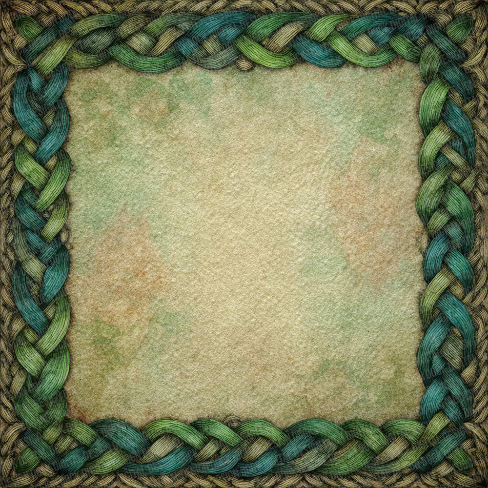 Celtic Braid Green Black Digital Paper Pack (DDD000832)