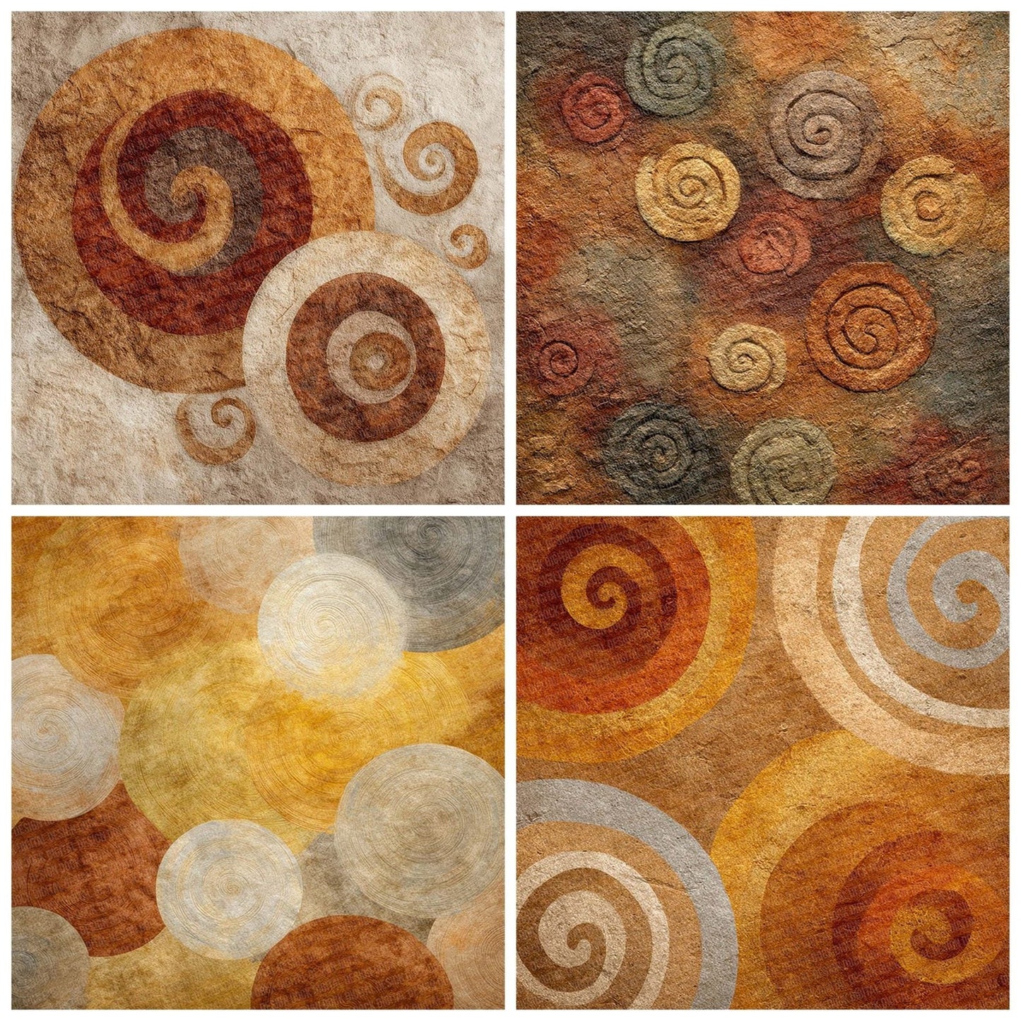 Celtic Spiral Ochre Digital Paper Pack (DDD000842)