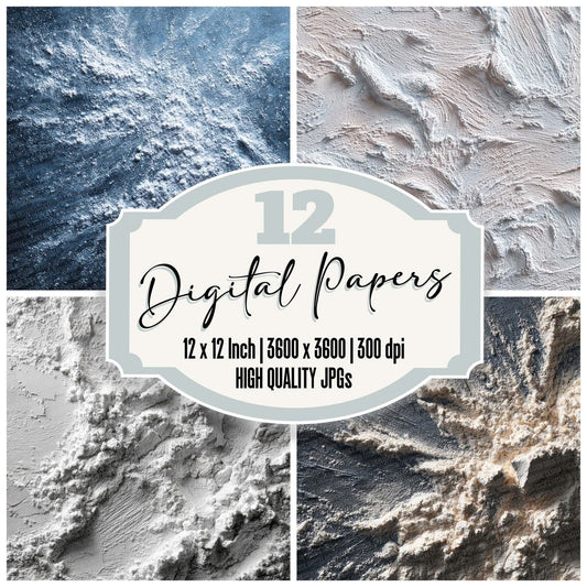 Chalk Dust Texture Digital Paper Pack (DDD000851)