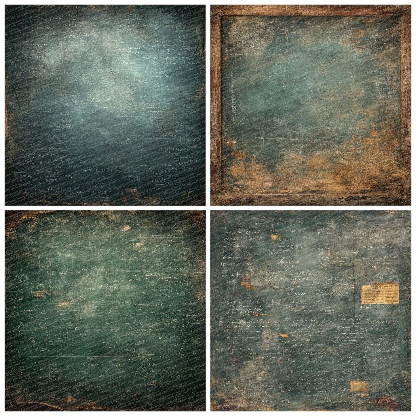 Chalkboard Smudge Lines Digital Paper Pack (DDD000857)