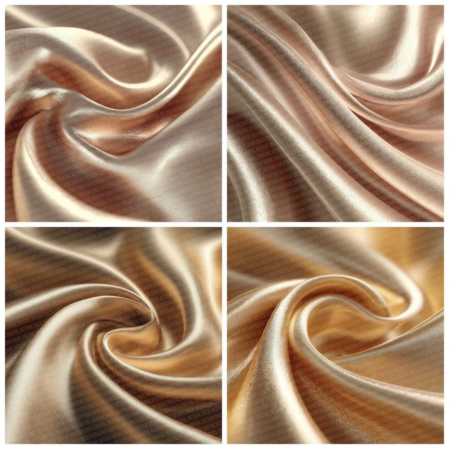Champagne Gold Satin Digital Paper Pack (DDD000861)