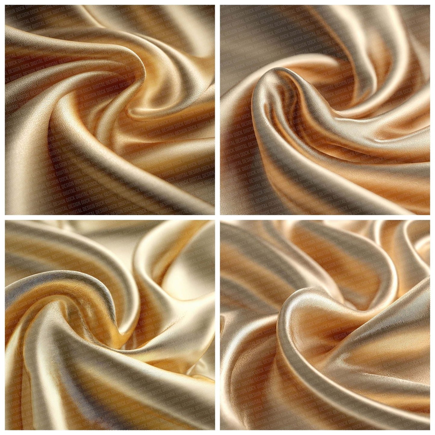 Champagne Gold Satin Digital Paper Pack (DDD000861)