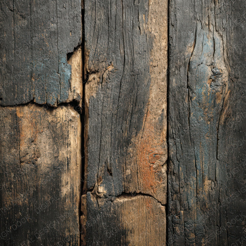 Charcoal Washed Wood Panels Digital Paper Pack (DDD007871)