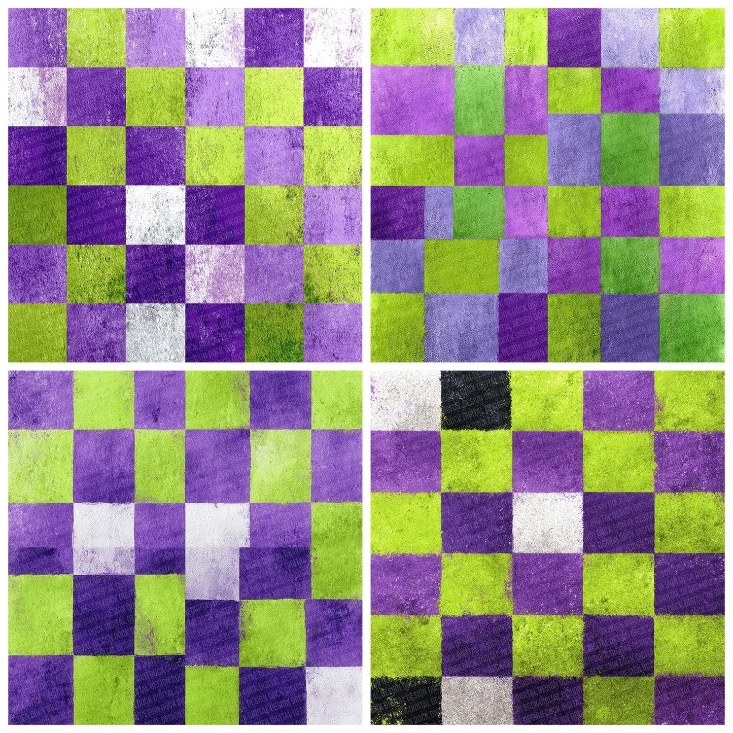 Checker Pop Texture Digital Paper Pack (DDD000889)