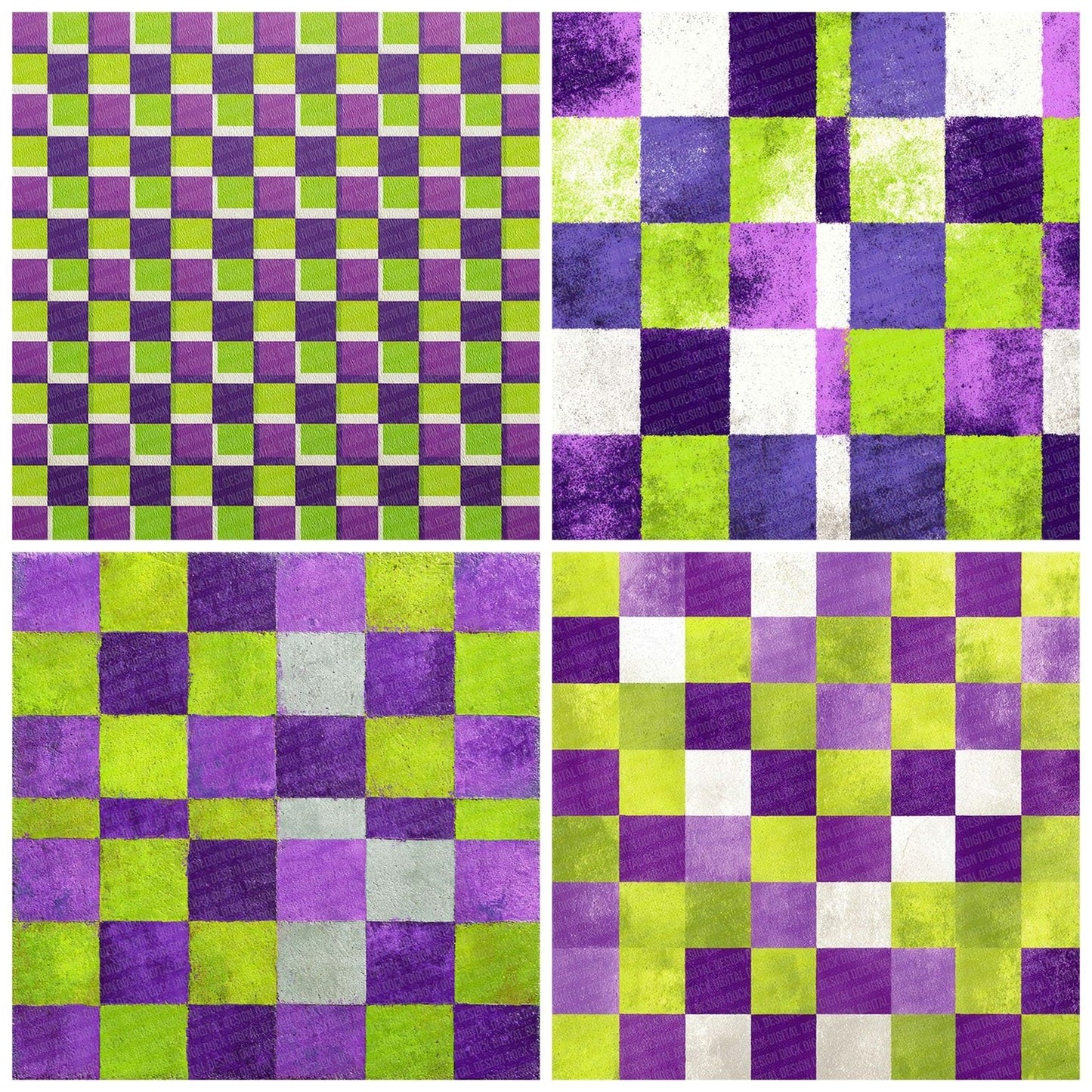 Checker Pop Texture Digital Paper Pack (DDD000889)