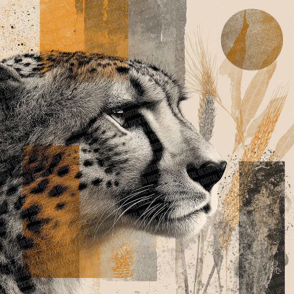 Cheetah Savannah Moodboard Digital Paper Pack (DDD000894)