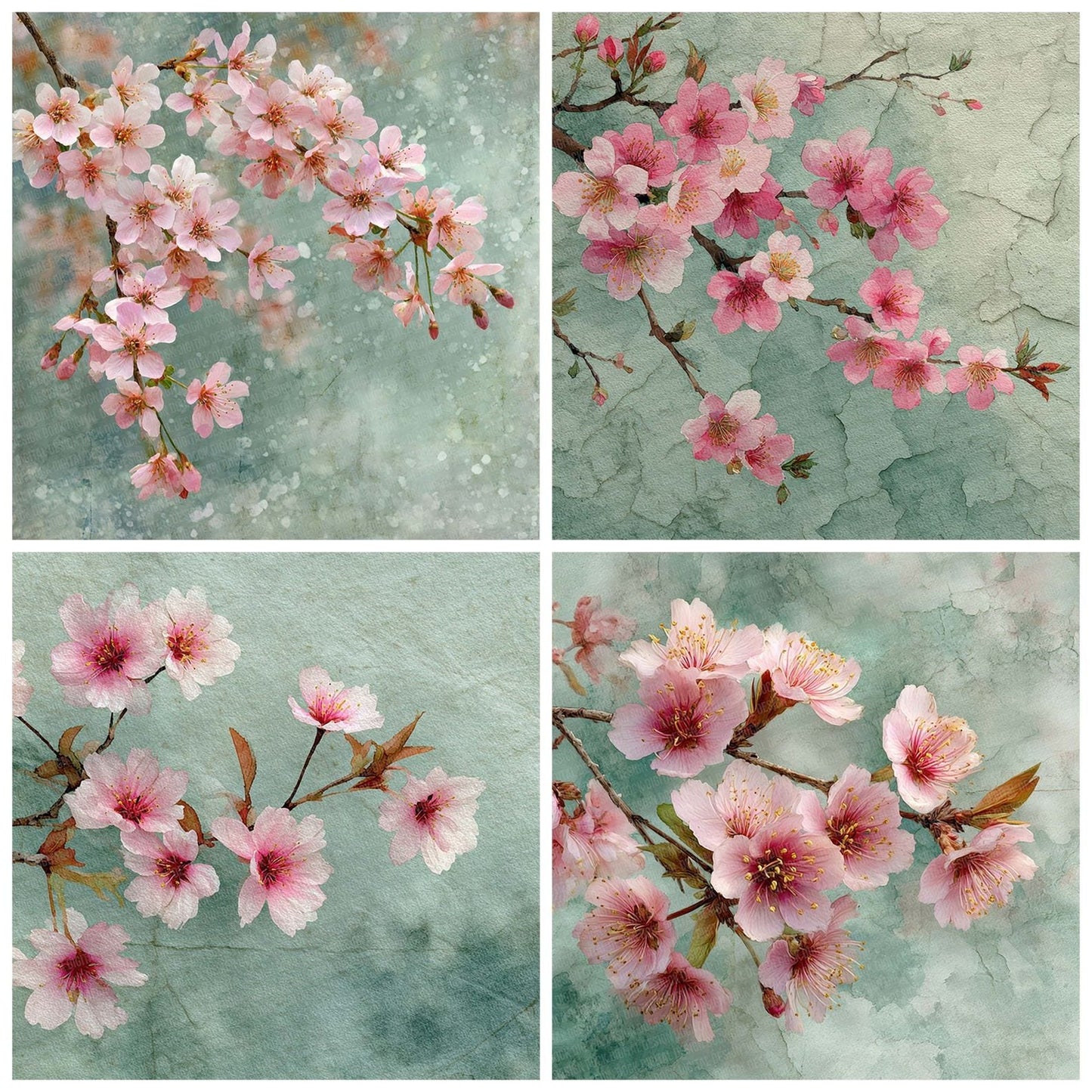 Cherry Blossom Wash Digital Paper Pack (DDD007626)