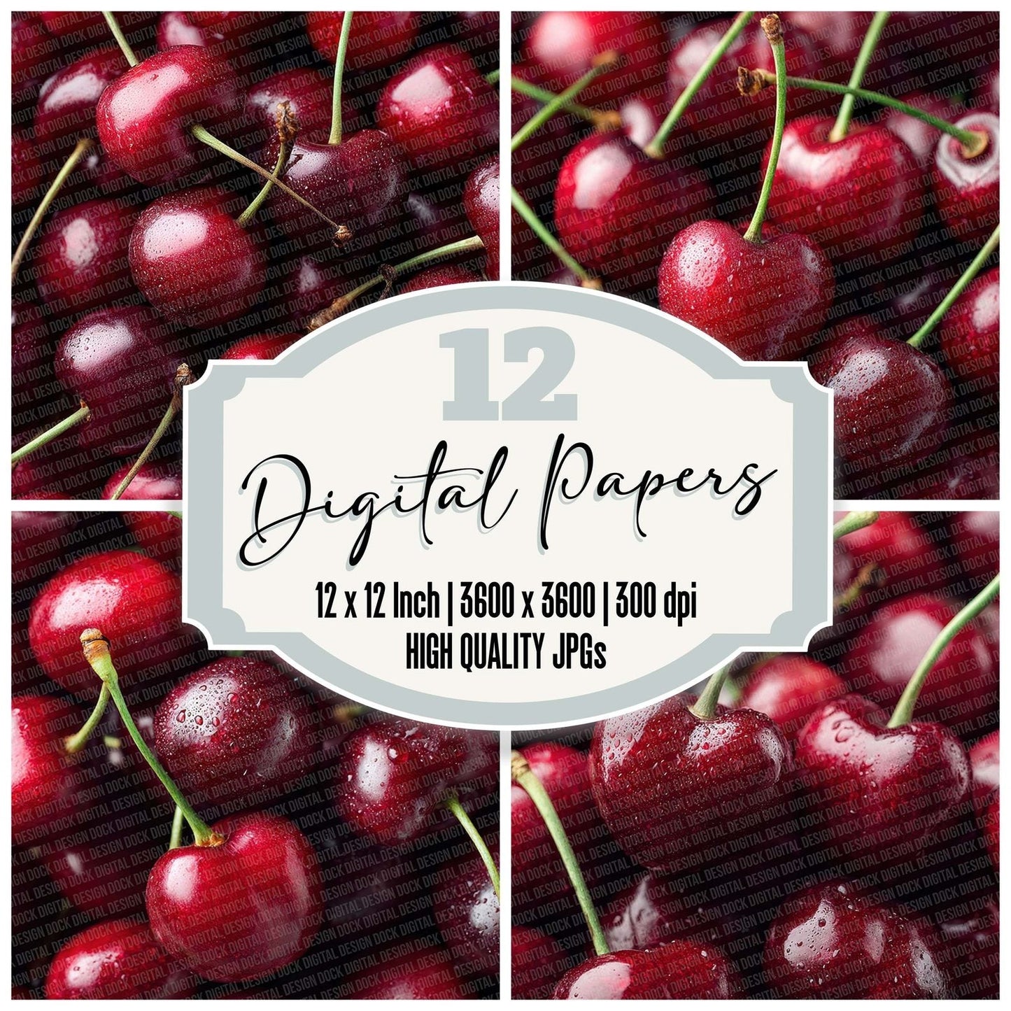 Cherry Overhead Fill Digital Paper Pack (DDD000896)