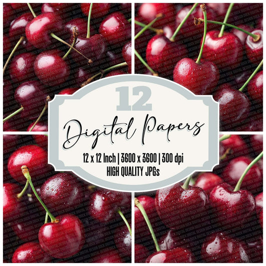 Cherry Overhead Fill Digital Paper Pack (DDD000896)