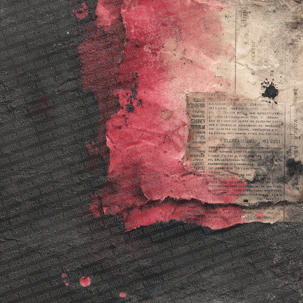 Cherry Smear Type Digital Paper Pack (DDD000897)