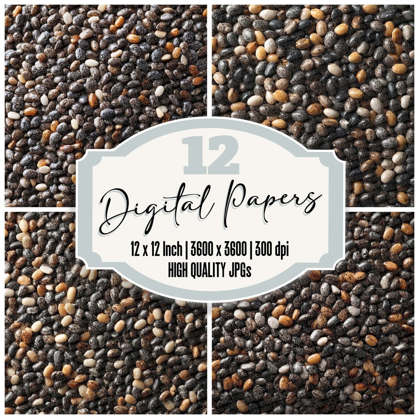 ChiaSeed Overhead Fill Digital Paper Pack (DDD000900)