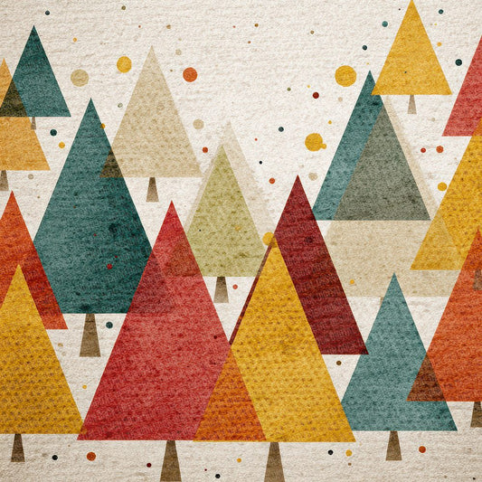 Christmas Abstract Tree Digital Paper Pack (DDD000903)