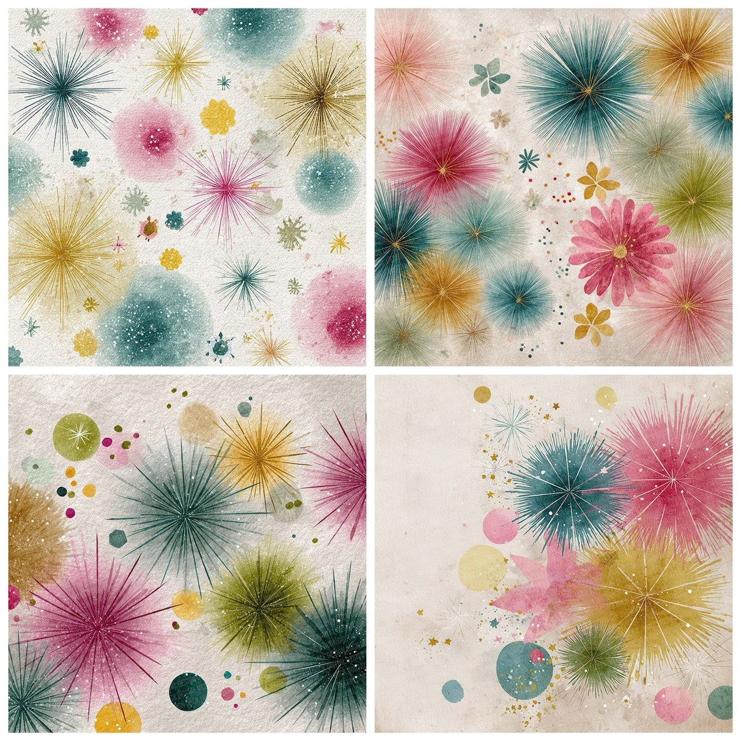 Christmas Atomic Tree Digital Paper Pack (DDD000905)