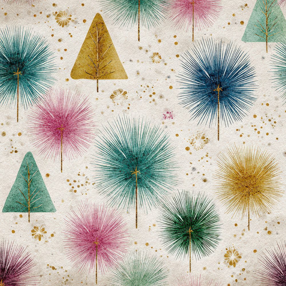 Christmas Atomic Tree Digital Paper Pack (DDD000905)