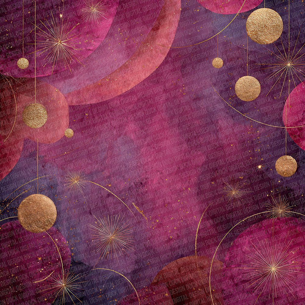 Christmas Bauble Star Digital Paper Pack (DDD000906)