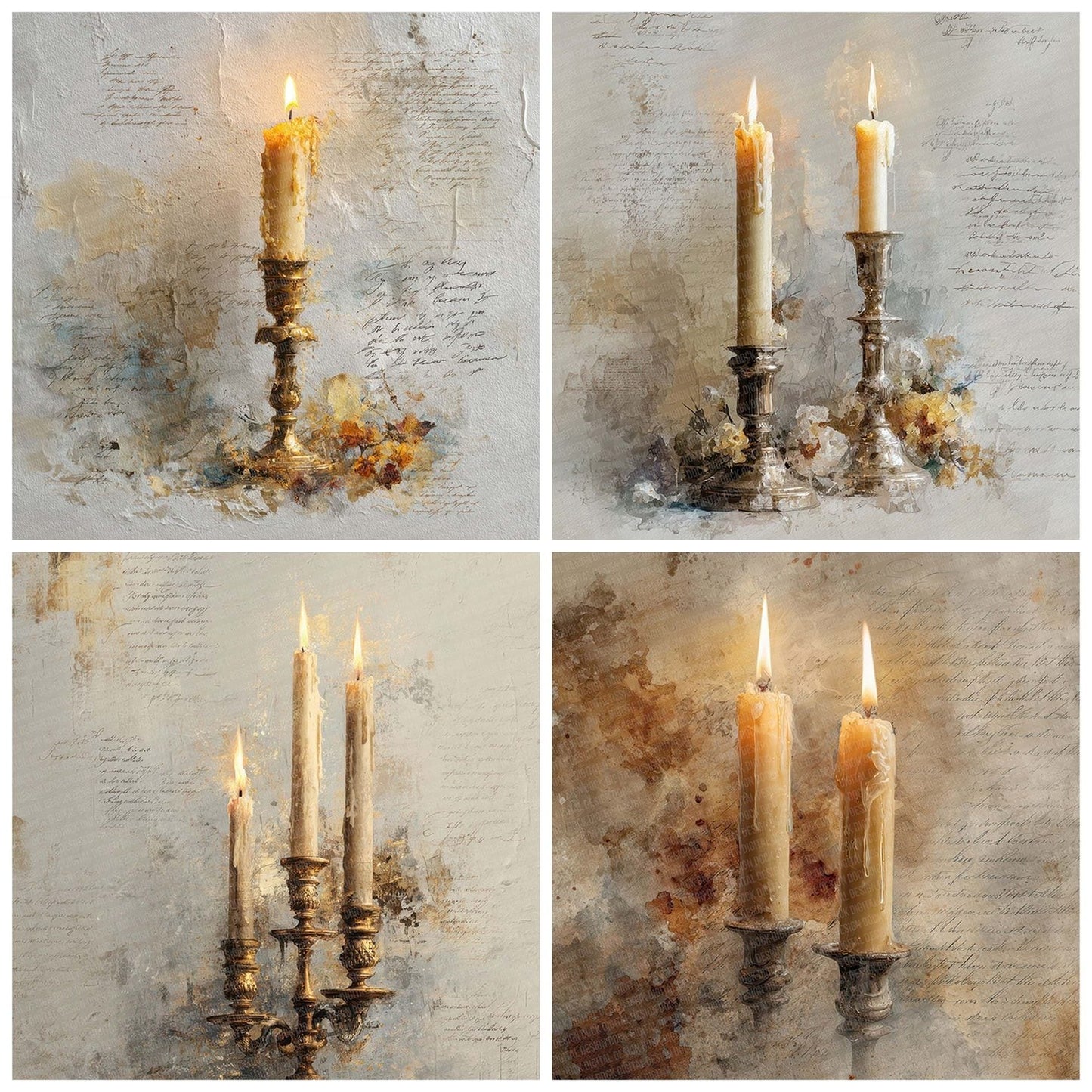 Christmas Candle Haze Digital Paper Pack (DDD000908)
