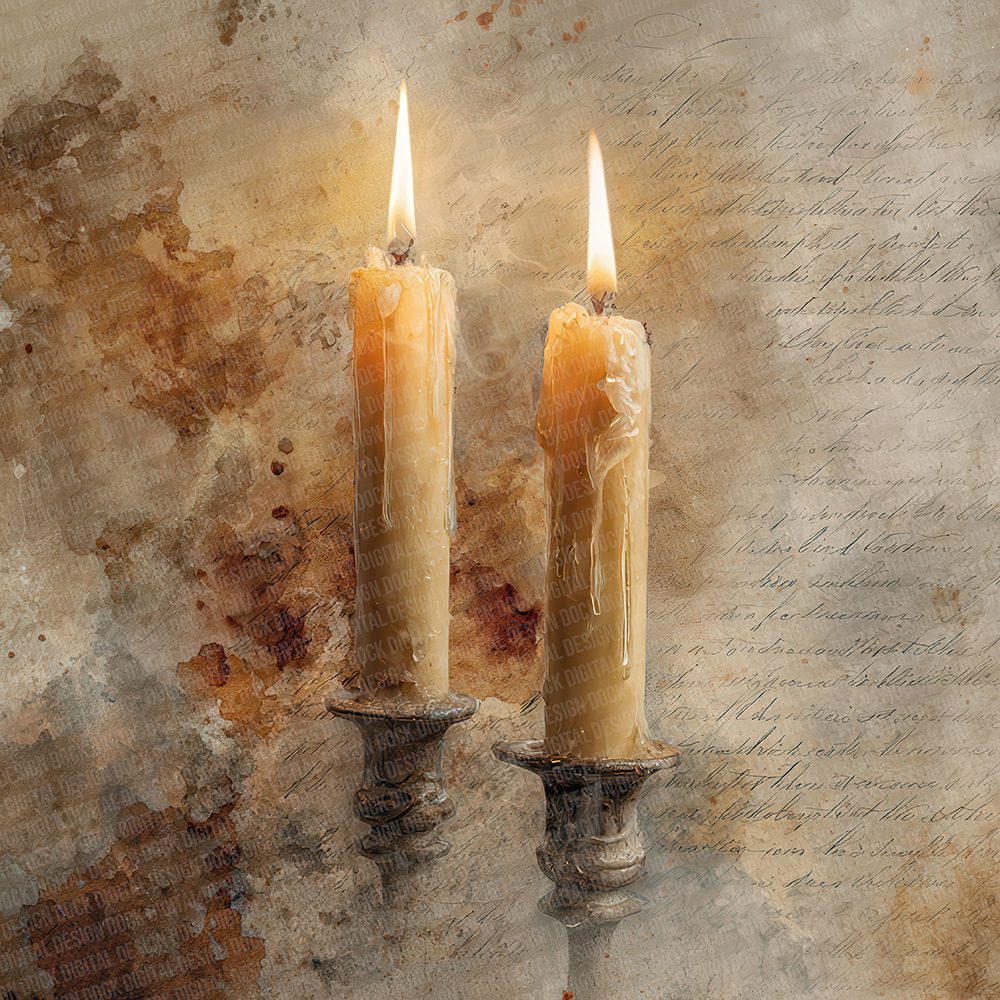 Christmas Candle Haze Digital Paper Pack (DDD000908)