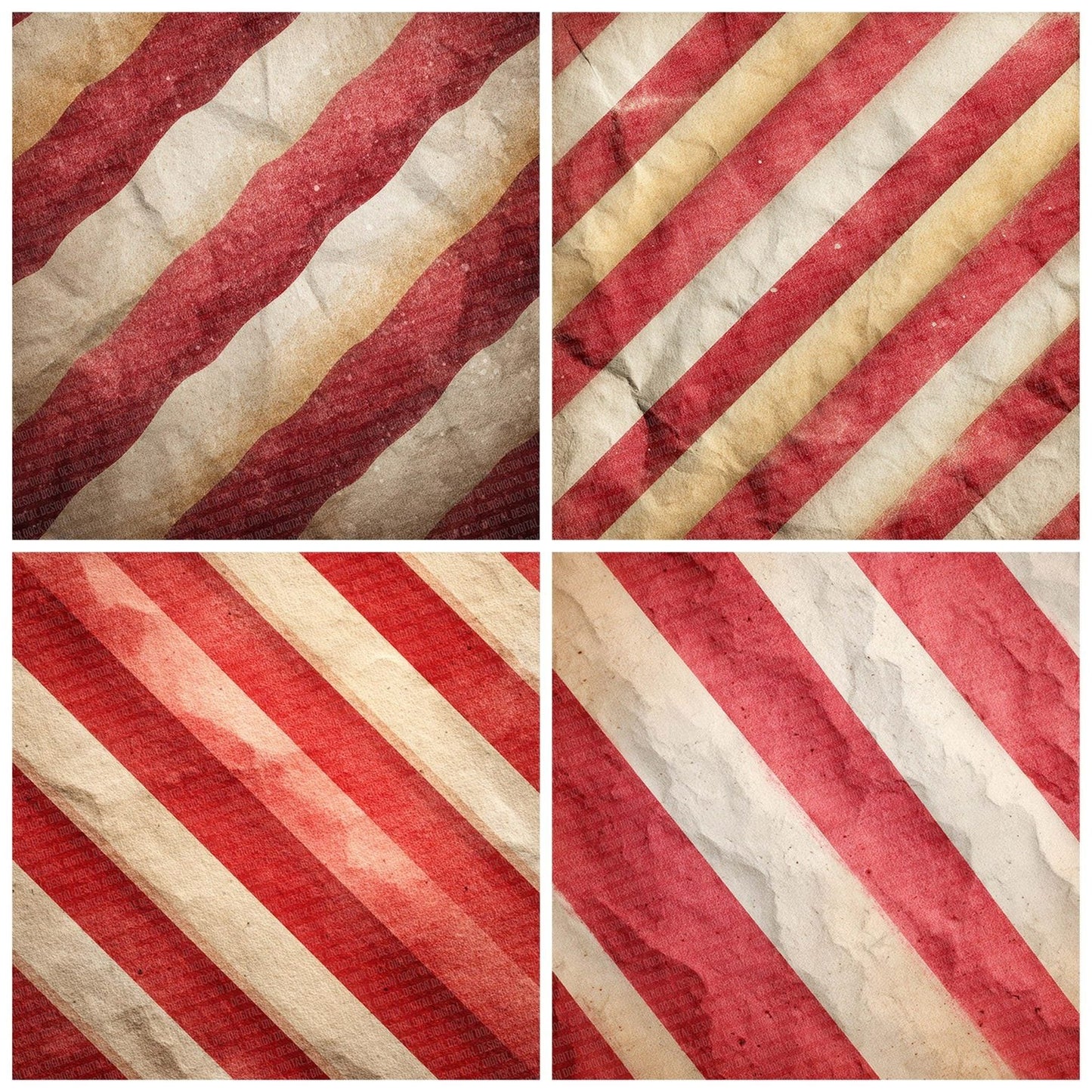 Christmas Candy Stripe Digital Paper Pack (DDD000909)