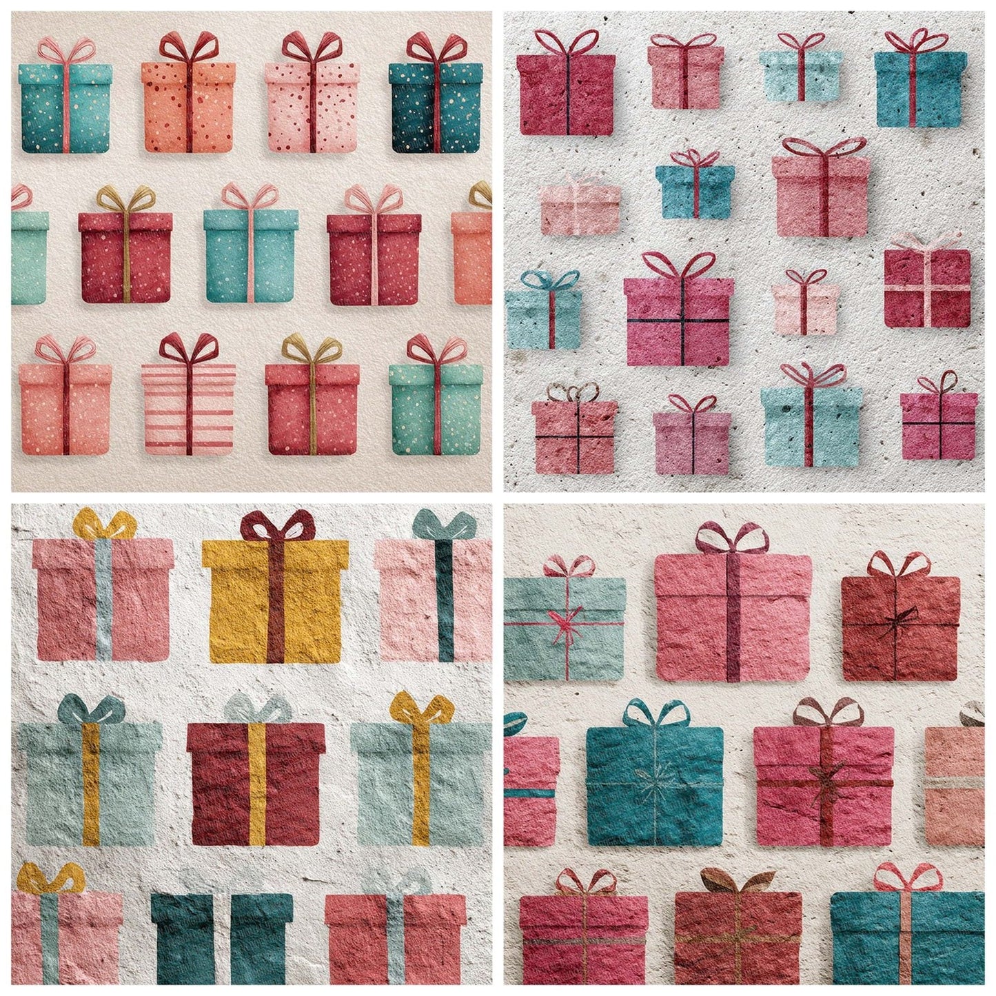 Christmas Gift Wrap Digital Paper Pack (DDD000911)