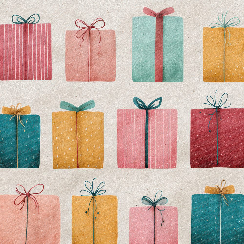 Christmas Gift Wrap Digital Paper Pack (DDD000911)