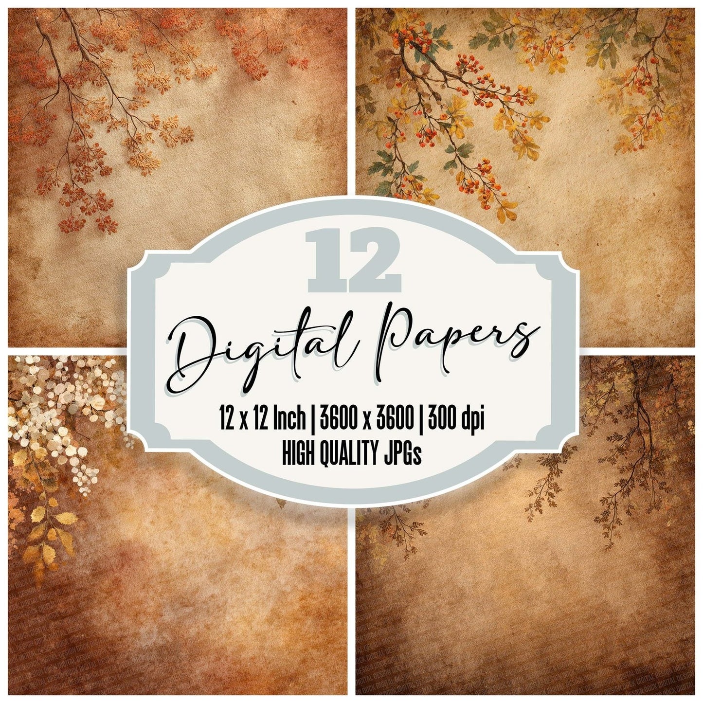 Christmas Mistletoe Carol Digital Paper Pack (DDD000916)