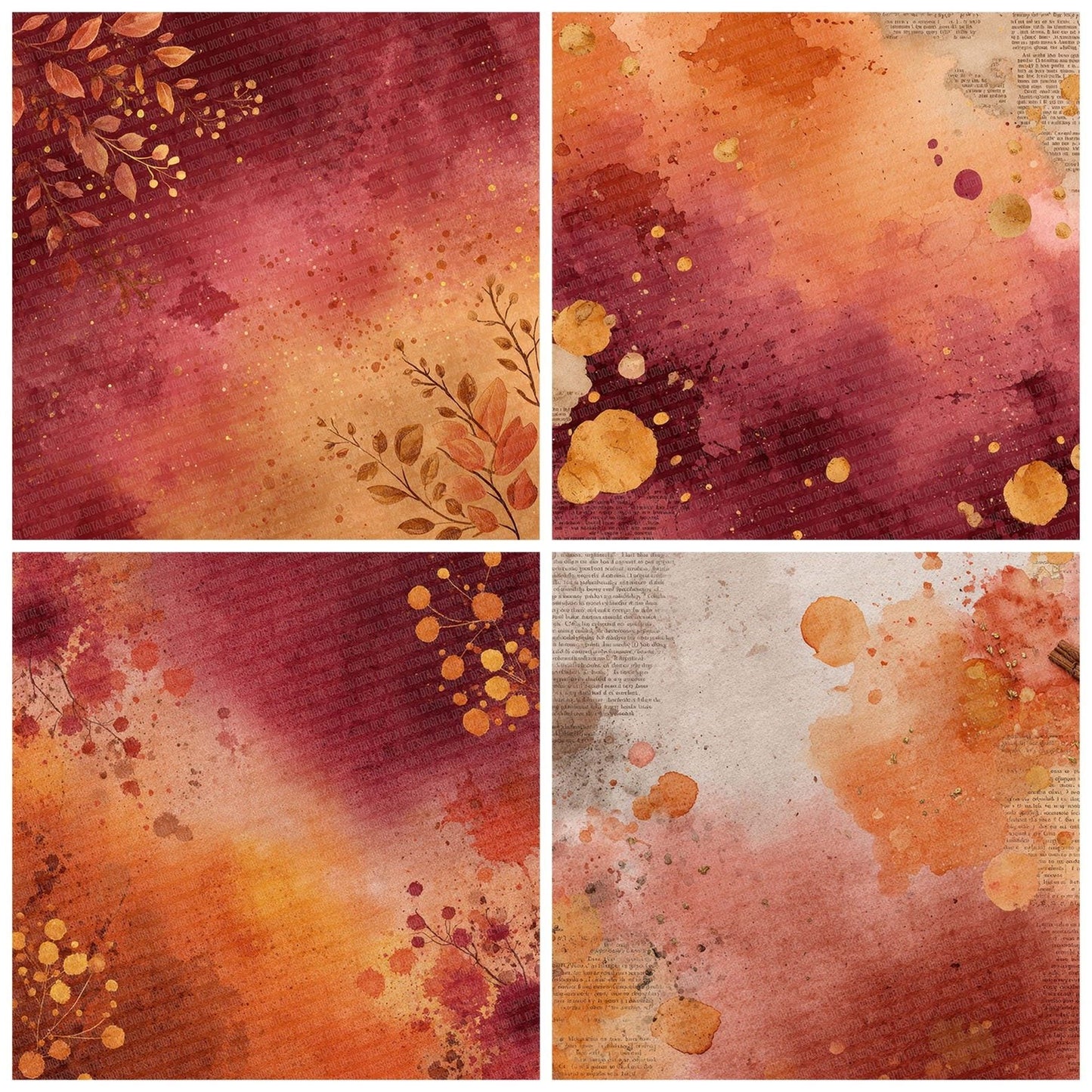 Christmas Mulled Spice Digital Paper Pack (DDD000917)