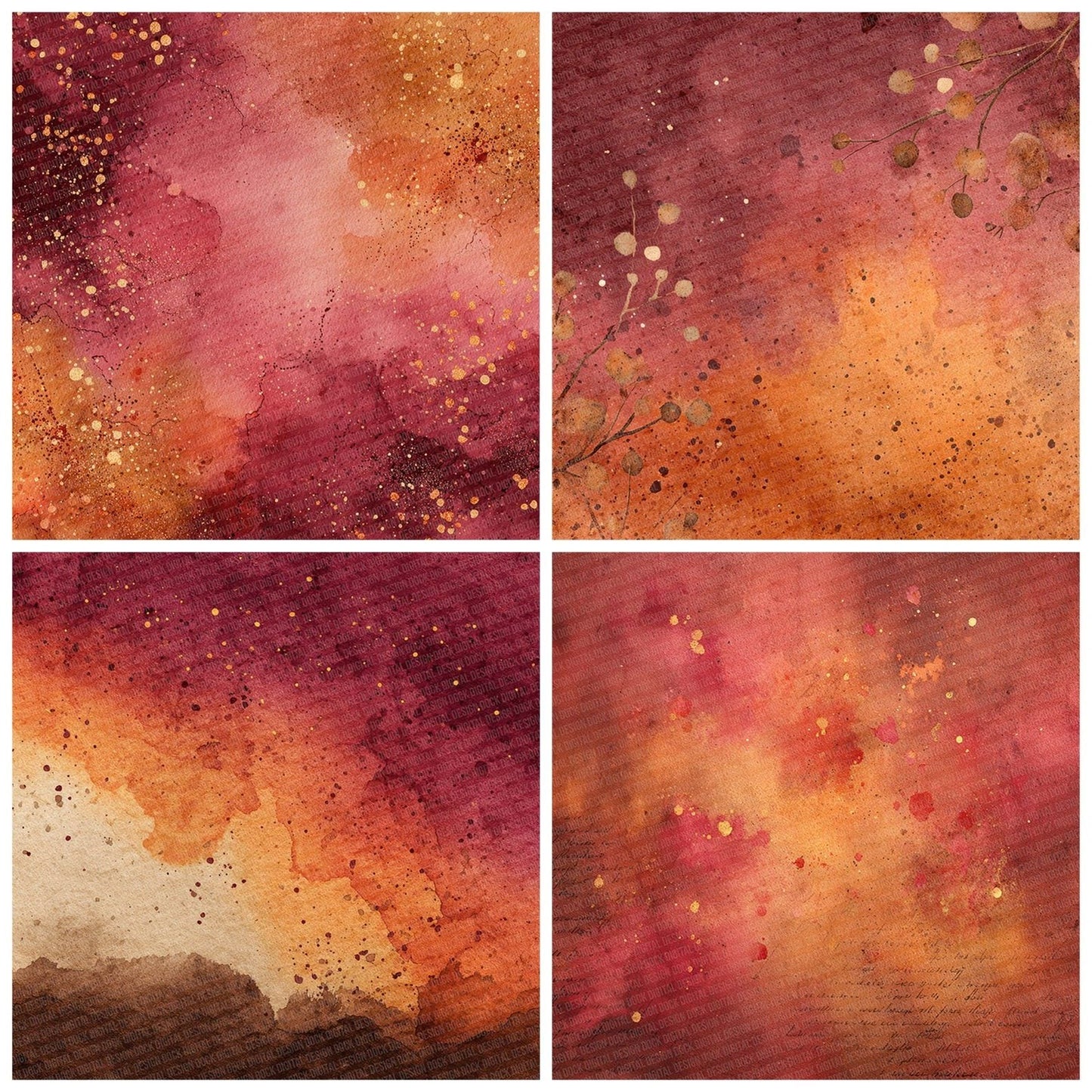 Christmas Mulled Spice Digital Paper Pack (DDD000917)