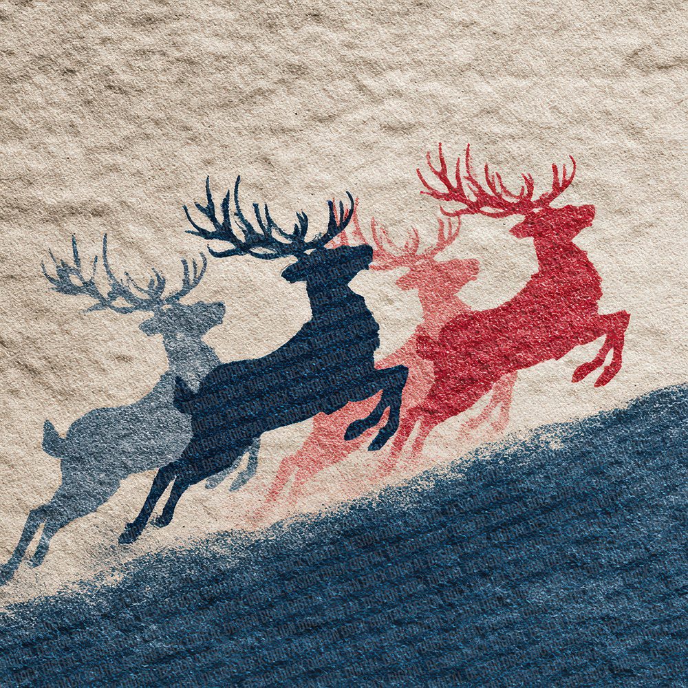 Christmas Retro Sleigh Digital Paper Pack (DDD000929)